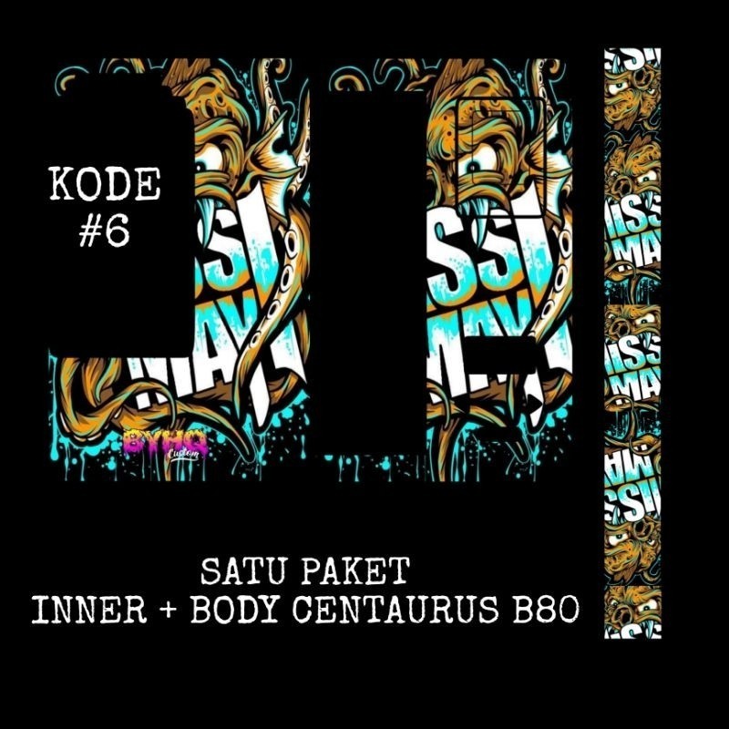 

*Premium Quality* Stiker Merk B80 Lg Paket 6 Garskin Custom Stiker Maxdecal Bkn Case COD