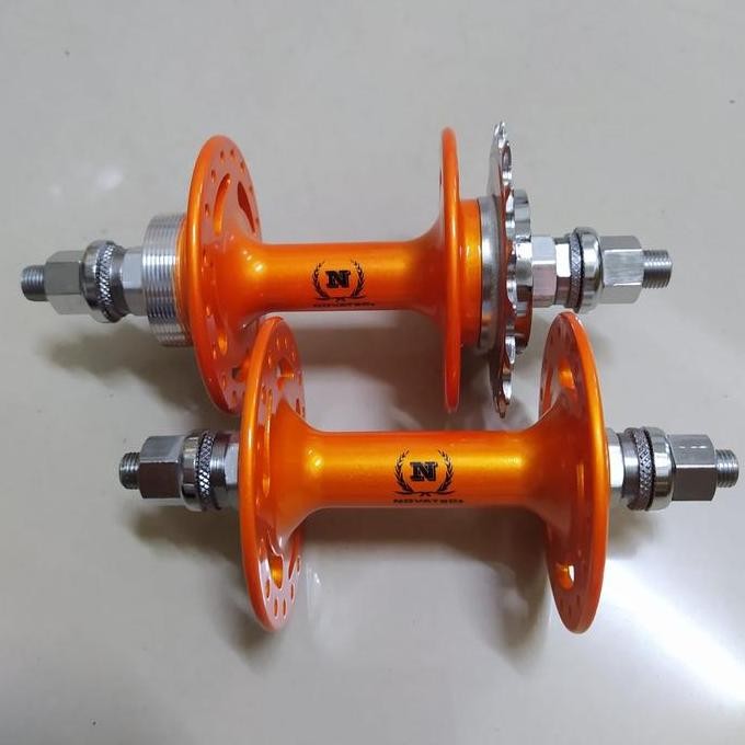 Hub Novatec Fixie Fixed Gear Track Alloy 36h 17T Orange Solid