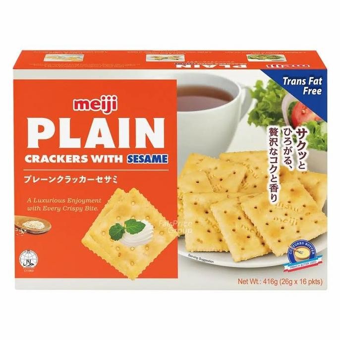 

Meiji Plain Cracker - Sesame 416g (16 x 26g)