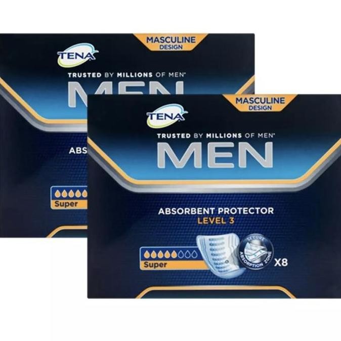 

TENA Men Absorbent Protector Level 3 Super 2 Boxes x 8s