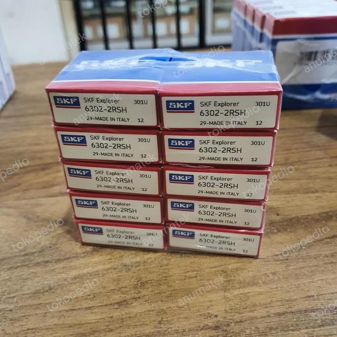 new Bearing SKF 6302-2RSH 6302 2RSH 6302RSH Laher SKF Made In Italy