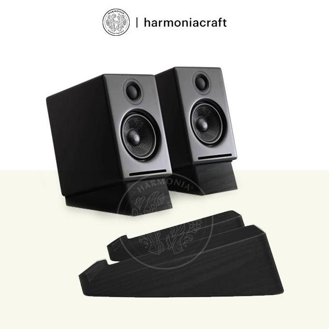 TATAKAN SPEAKER MEJA HARMONIA | STAND KAYU ELEGAN UNTUK AUDIO SPEAKER