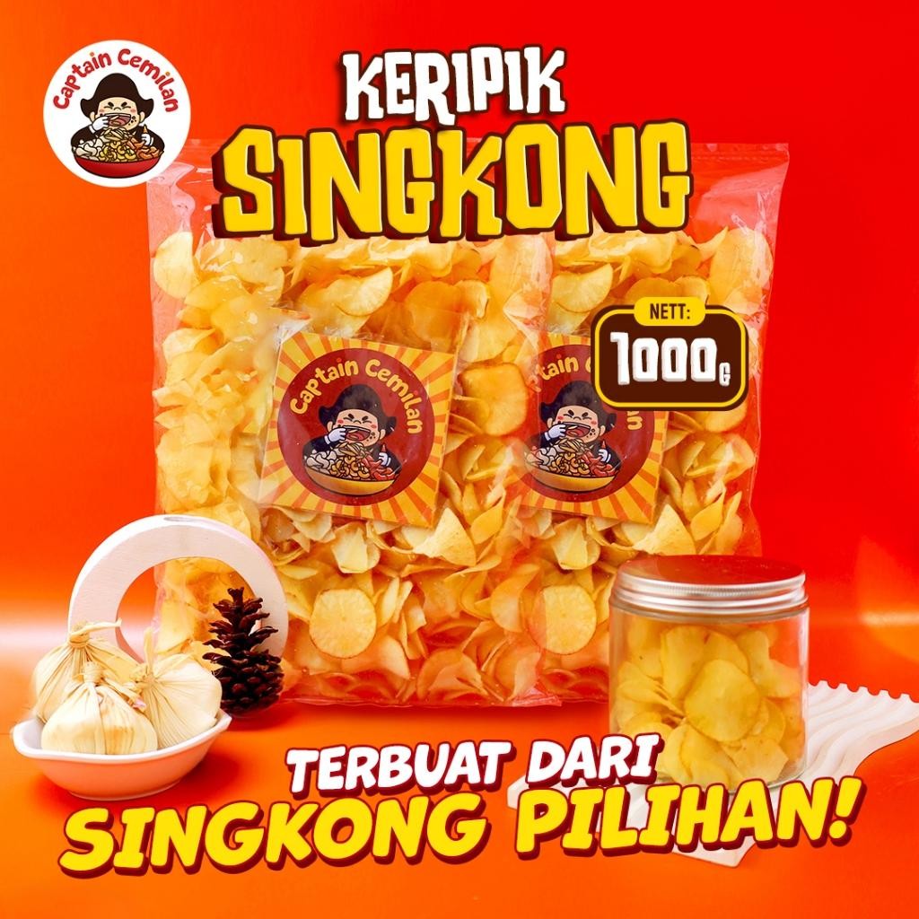 

FM Keripik Singkong Original 1Kilogram Keripik Singkong Asin Gurih Renyah Isi 1kg 1 Kilo Cemilan Snack Snack Kiloan