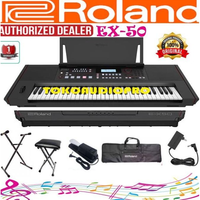 baru Roland EX50 Arranger Keyboard Roland Ex-50 Paket Roland E-X50