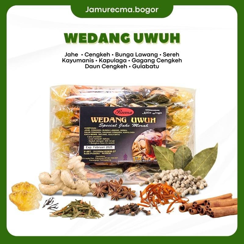 

FM RECMA Wedang Uwuh Komplit Special Jahe Merah (1 pack isi 10pcs)