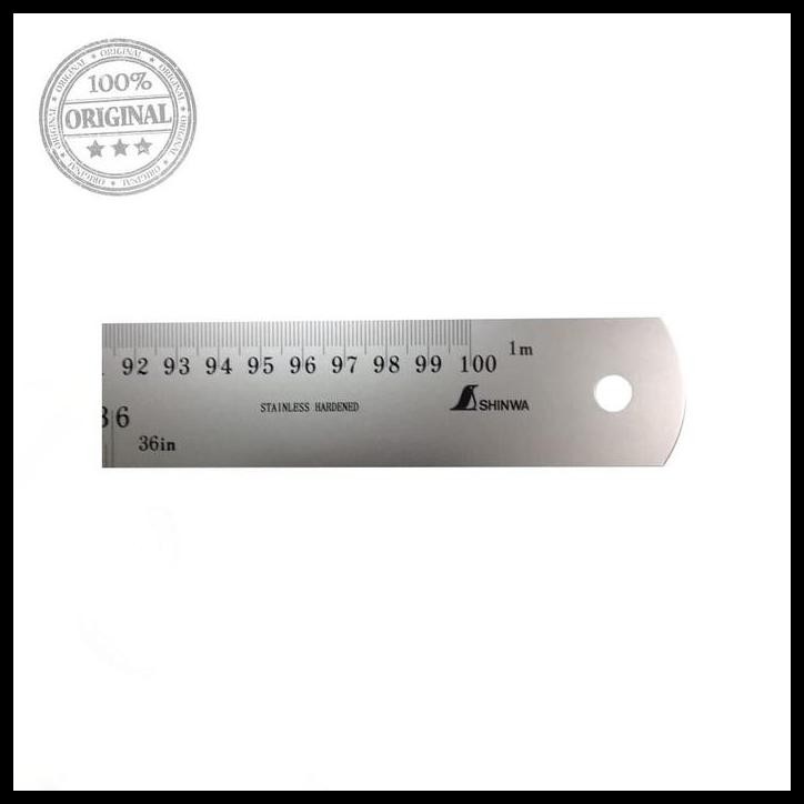 

TERMURAH SHINWA STAINLESS STEEL RULE H-401F1000 MM X 36' !!!!