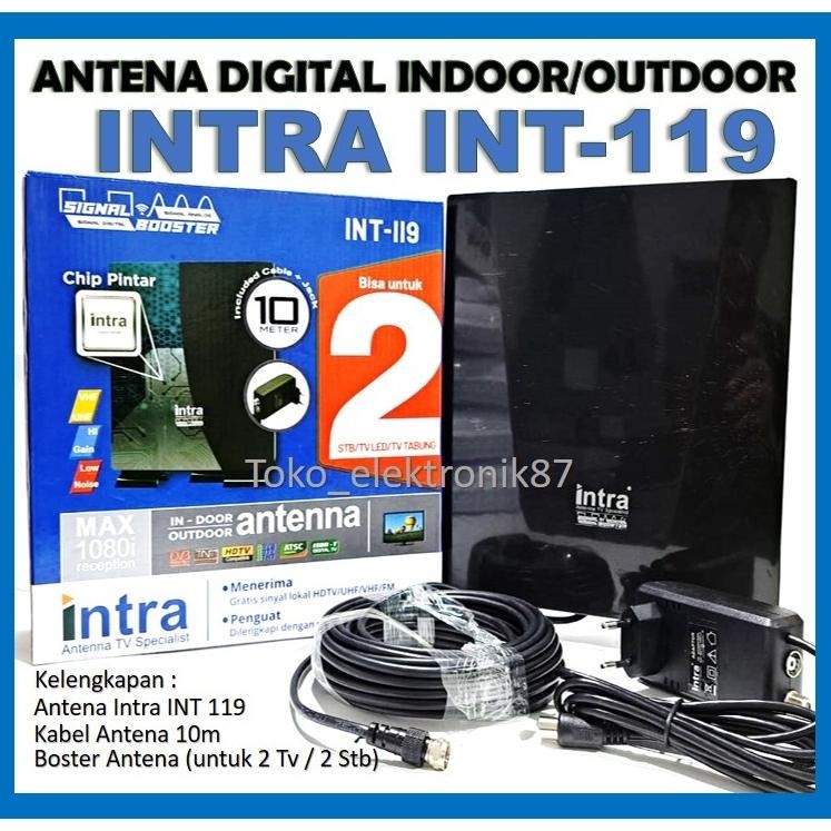 NEW Antena TV Digital Intra INT-119 / Antena TV Digital Luar & Dalam / Antena TV Digital Murah Outdo