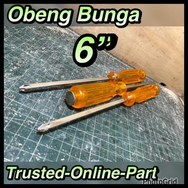 GRATIS ONGKIR OBENG KEMBANG BUNGA + 6IN 
