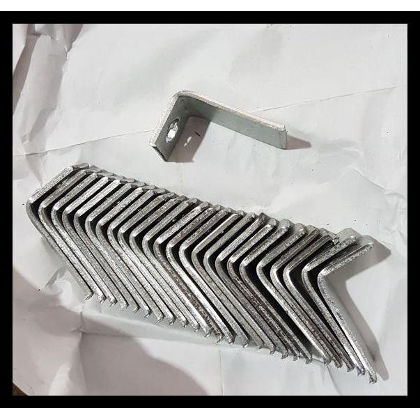 

TERMURAH ANGLE CLIP L LOBANG 2 / SIKU PLAT RAMSET 2 LOBANG 1 PAK ISI 50 PC !!