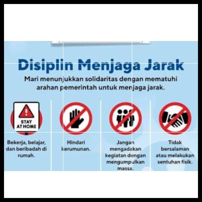 

DISKON STIKER ATURAN BARU NEW NORMAL JAGA JARAK SOCIAL DISTANCE PHYSICAL !!!!!