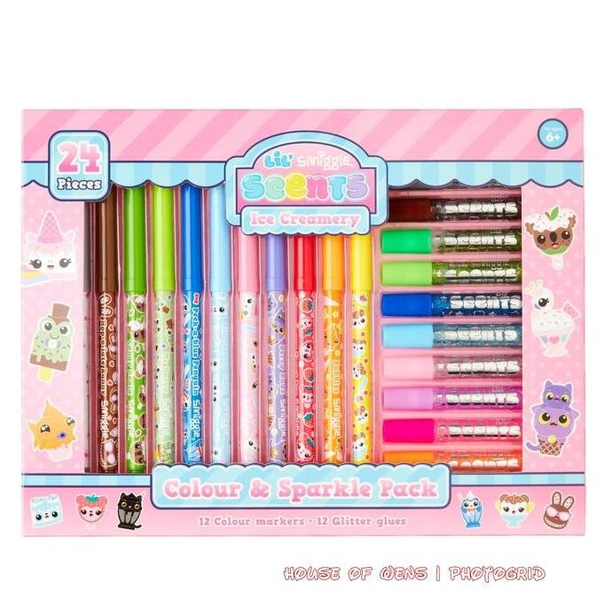 

NEW SMGLE LIL SCENT ICE CREAMERY SPARKLE MARKER PACK ORINAL