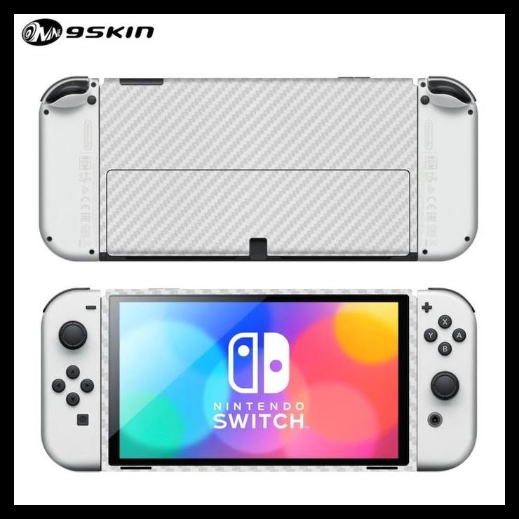 TERBARU GARSKIN NINTENDO SWITCH OLED 3M PEARL CARBON LCD PANEL