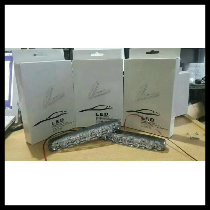 TERBARU LAMPU LED DRL 6 LED MOBIL YARIS 