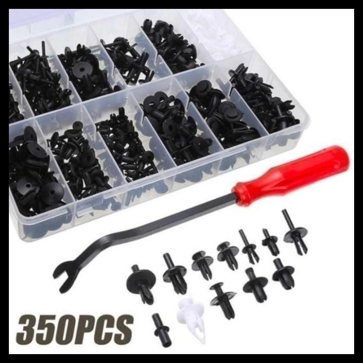 TERMURAH PAKET 1 KOTAK KLIP BAUT RIVET MOBIL BRIO MUR PENGENCANG 