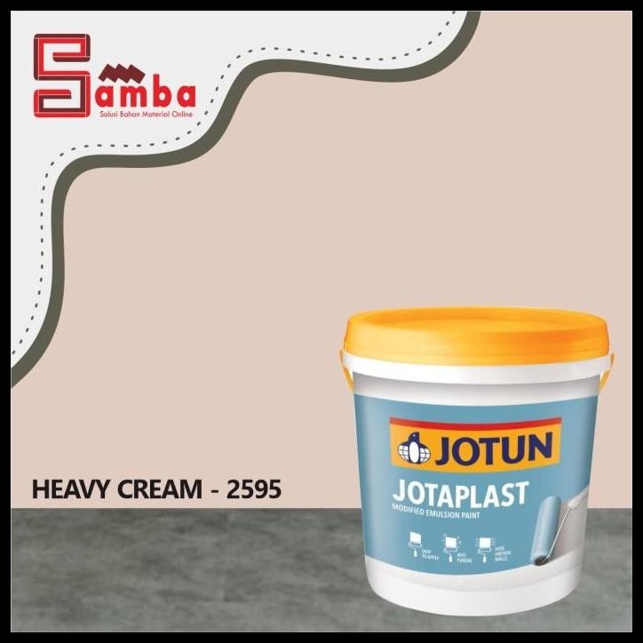 TERBARU JOTUN 2595 HEAVY CREAM JOTAPLAST 26KG / CAT TEMBOK INTERIOR 