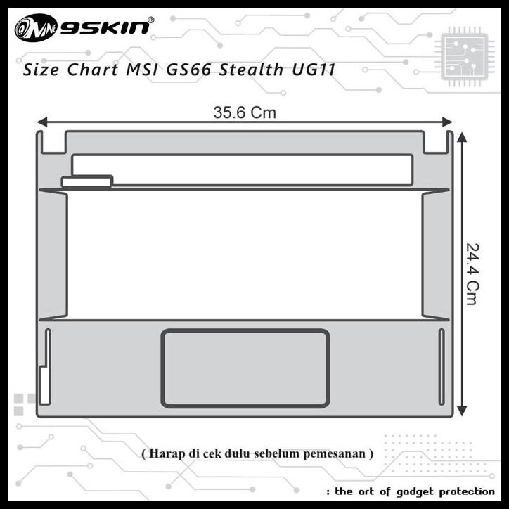 HOT DEAL SKIN PROTECTOR MSI GS66 STEALTH UG11 MATTE GUARD !