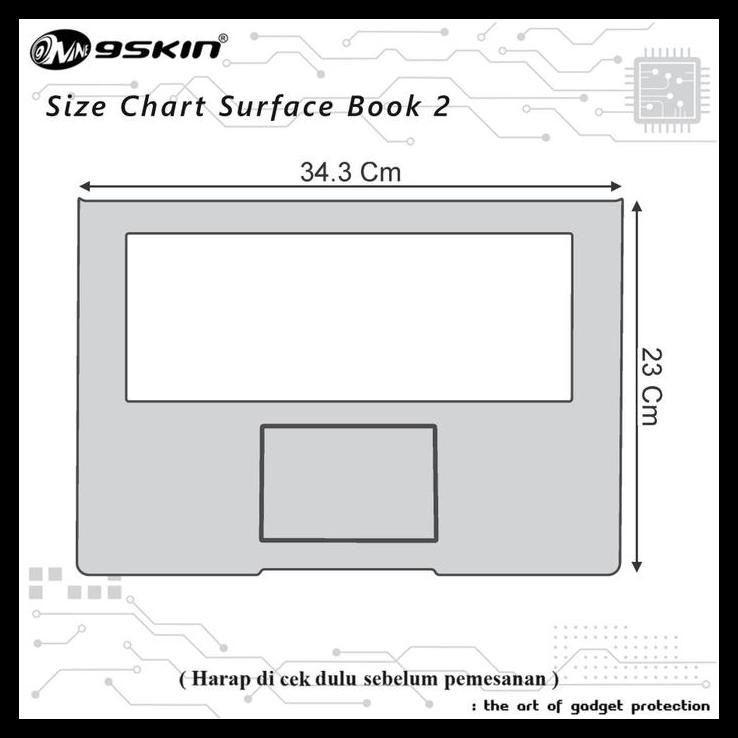 GRATIS ONGKIR SKIN PROTECTOR MICROSOFT SURFACE BOOK 2 CUSTOM 