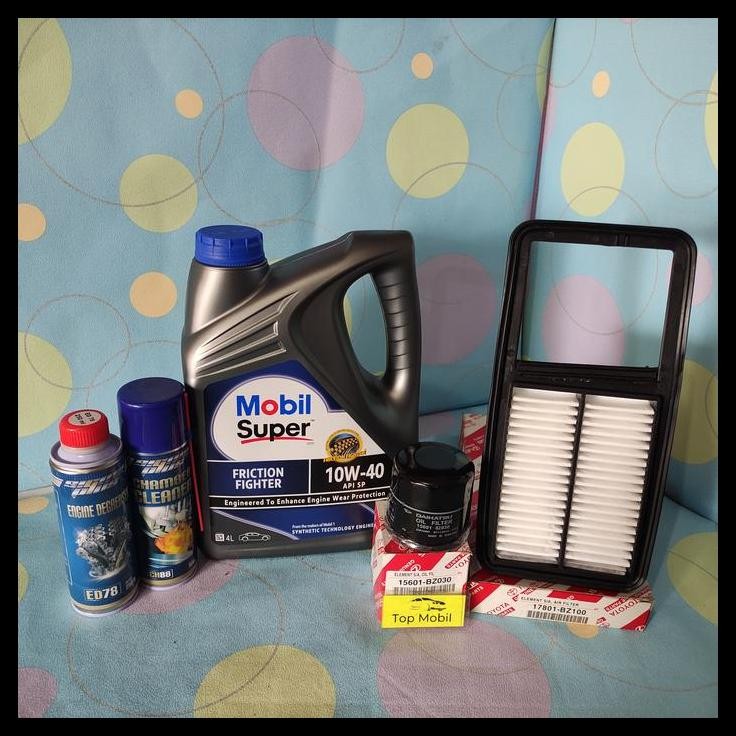 GRATIS ONGKIR PAKET SERVICE OLI MOBIL SUPER 10W-40 AGYA AYLA 1200CC (5) 