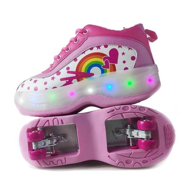 Sepatu Roda 4 Kick Roller Shoes