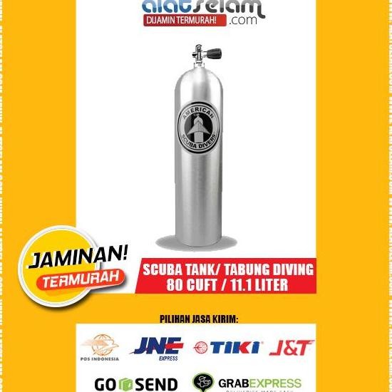 Tabung Selam 80 Cuft S80 / Tabung Scuba/Tank Dive 80 Cuft 11.1 Liter