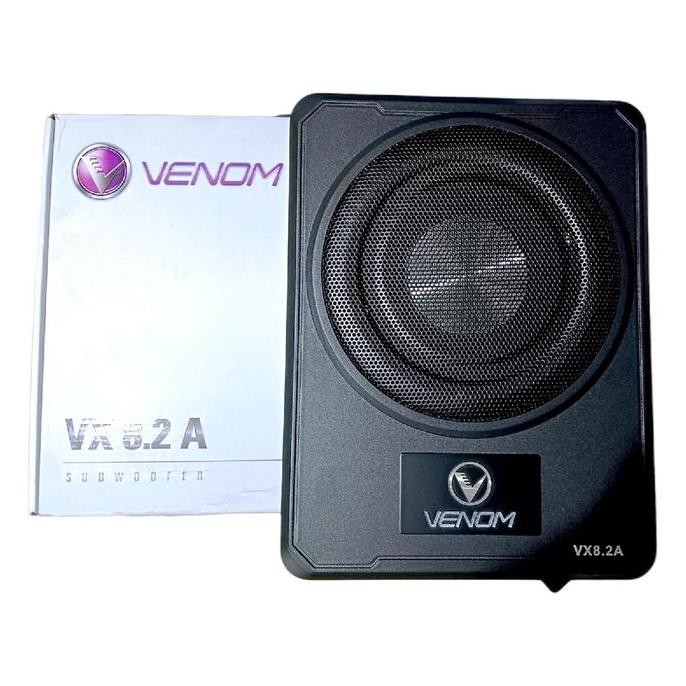 SUBWOOFER KOLONG VENOM VX 8.2 A / SUBWOOFER AKTIF VX 8.2A VENOM BASS SPEAKER + KABEL INSTALASI + TWE