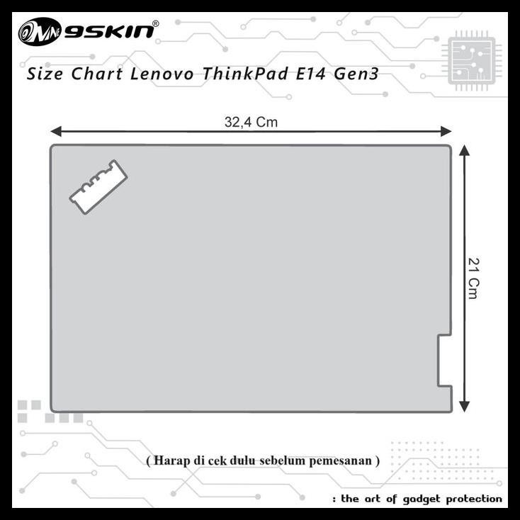 TERBARU SKIN PROTECTOR LAPTOP LENOVO THINKPAD E14 GEN3 3M CARBON 