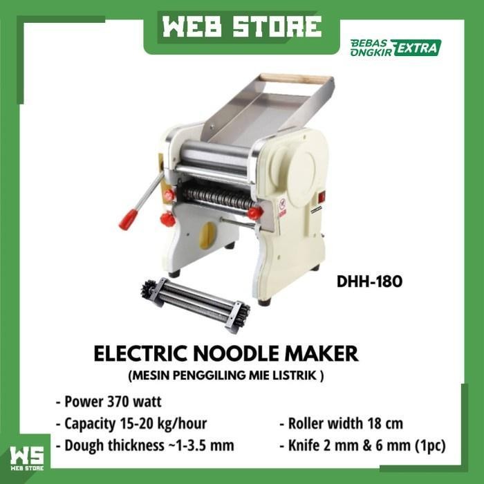 Mesin Gilingan Mie Pasta Pastel Listrik Noodle Maker Willman Dhh-180 Original Dan Terpercaya