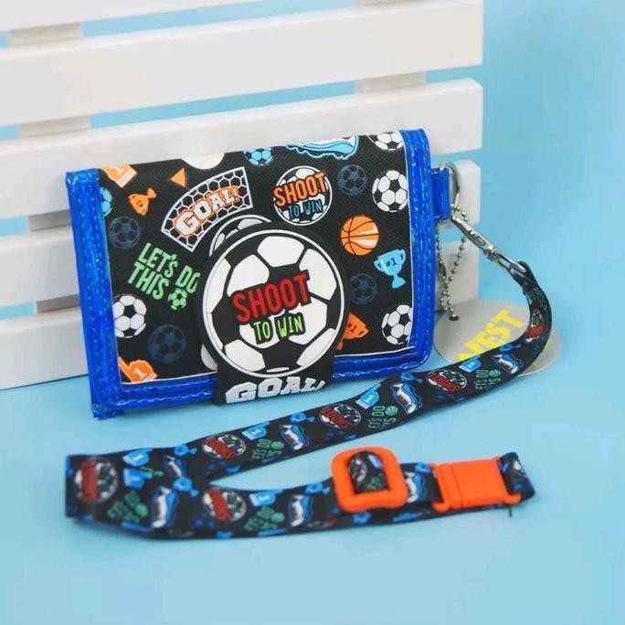 Dompet anak lanyard/Dompet anak lipat tali panjang BS