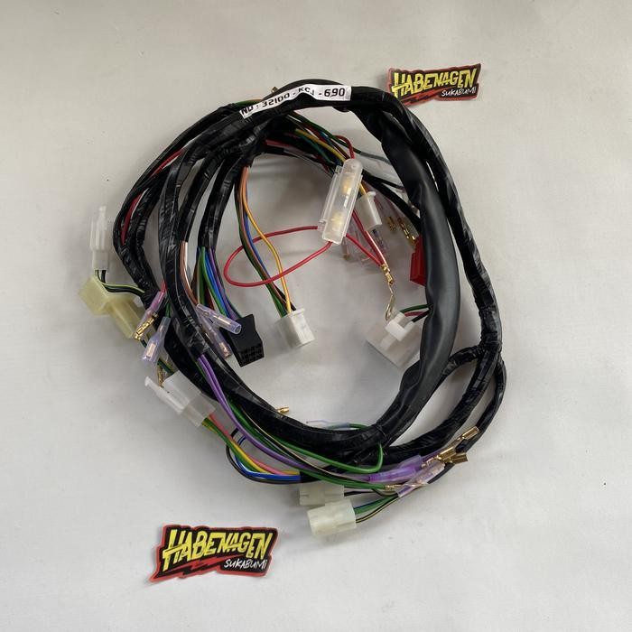 Kabel Kable Cabel Cable Bodi Body Wire Wiring Hardness Harnes Assy Satu 1 Set Honda Tiger 2000 Lama 