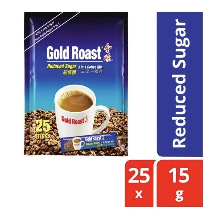 

Gold Roast 3 in 1 Coffeemix - Reduced Sugar 25 x 15g