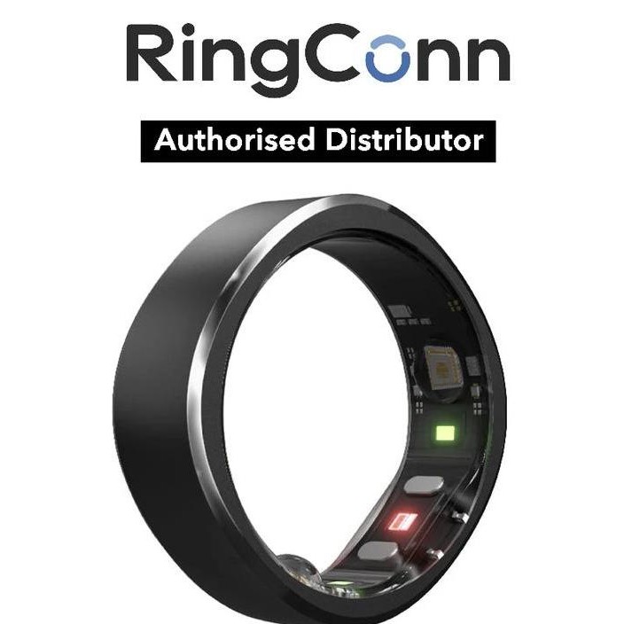 

RingConn Smart Ring Black 24/7 Health Tracker Heart Rate Blood Oxygen Tracking