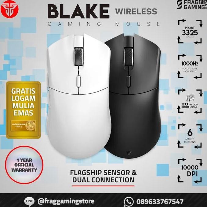 Fantech WGC5 / WGC-5 Blake Wireless Mouse Dual Mode FantechWGC5 TERBARU