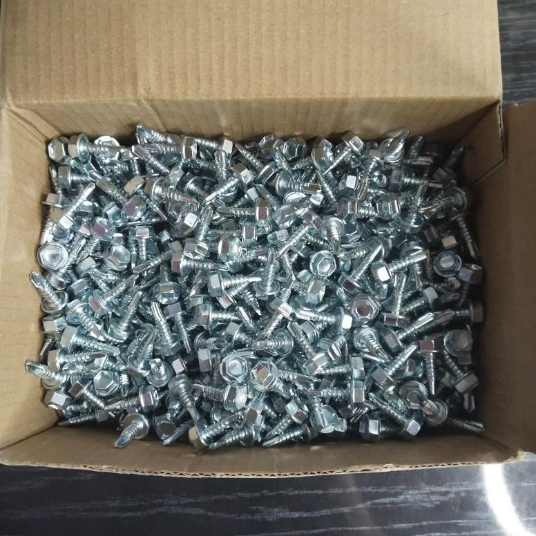 Gl Baut Roofing Baut Rumping 1016 100 Pcs Scrup Baja Ringan 1016 Baut Rooping