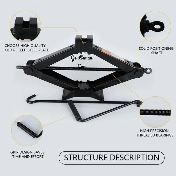 Dongkrak Mobil Ulir 2 Ton Dongkrak Jembatan Model Segitiga Putar Original Dan Terpercaya