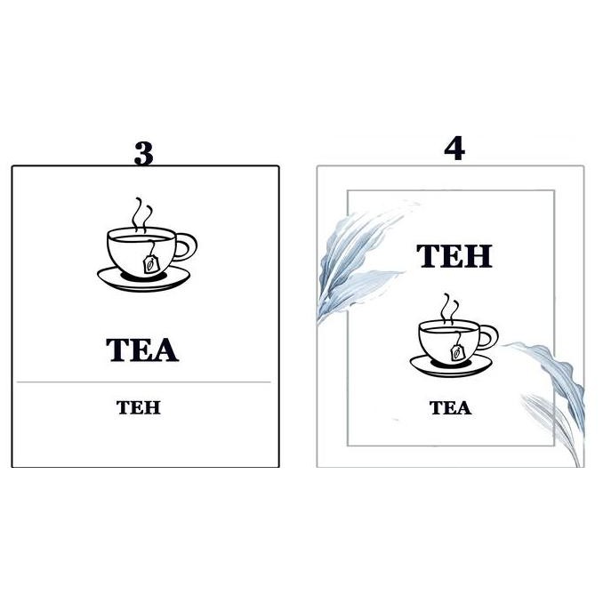 TOPLES GULA KOPI TEH AESTHETIC / TOPLES KACA 750ML / SET 3PCS NS