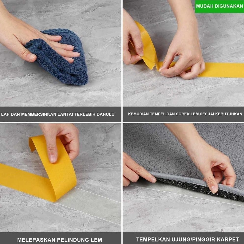 

Lakban Kain Dua Sisi Double Tape Kain 2 Sisi / Isolasi Tape 5cmx10m