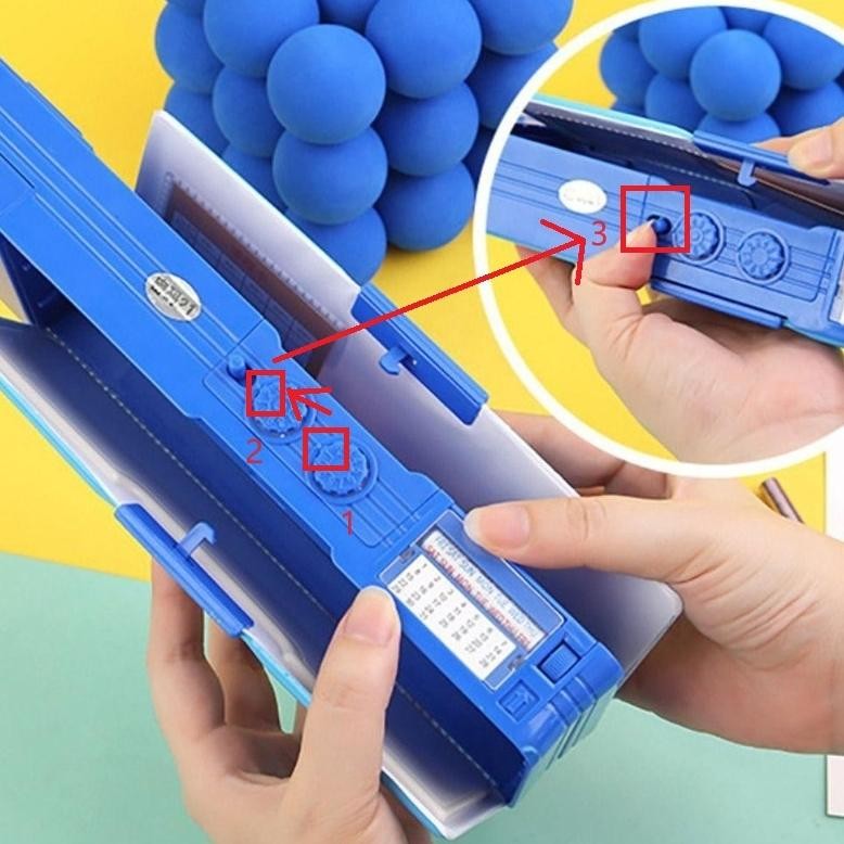 

[Penjual Lokal] Tempat Pensil Kata Sandi Multifungsi KUROMI Kotak Pensil Kedua Sisi Pola Kartun SANRIO