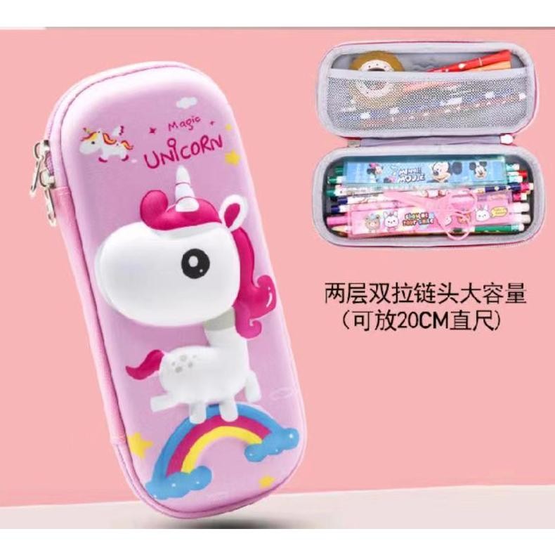 

7s Tempat Pensil Anak Motif 3D Kotak Pensil Anak Motif Kartun Bahan EVA \ Kotak Pensil Anak Tempat Alat Tulis 3D Karakter Timbul