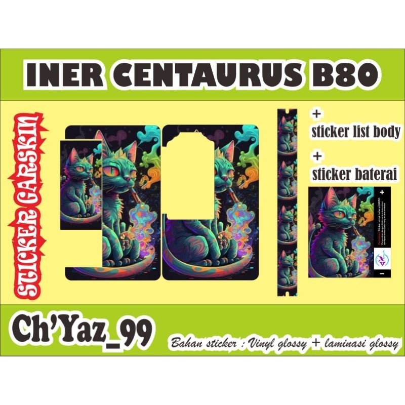 

*2Piece* Paket Murah Cent4 B80 Type C Garskin Stiker Casing Custom Bebas Dan Bayar Ditempat