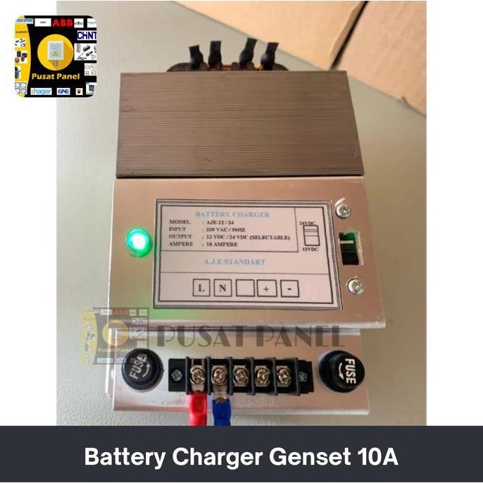 Battery Charger Genset 10A / Cas Aki Genset 10A