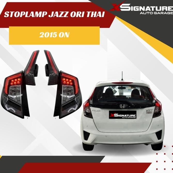 STOPLAMP HONDA JAZZ GK5 HYBRID 2015 - 2017 SMOKE ORI THAILAND