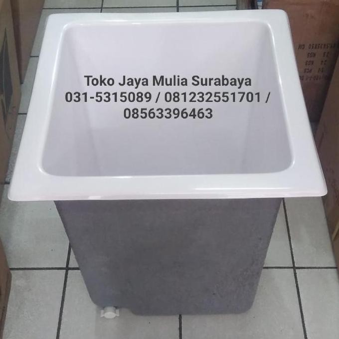 Bak Mandi Tanam Fiber Kotak 120 Liter
