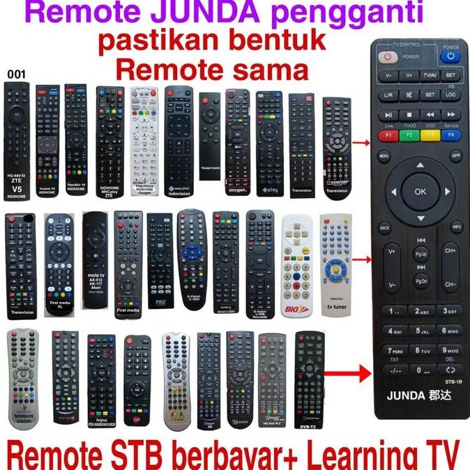 REMOTE ZTE INDIHOME MNC VISION TRANVISION FIRST MEDIA JUNDA STB 1B murah