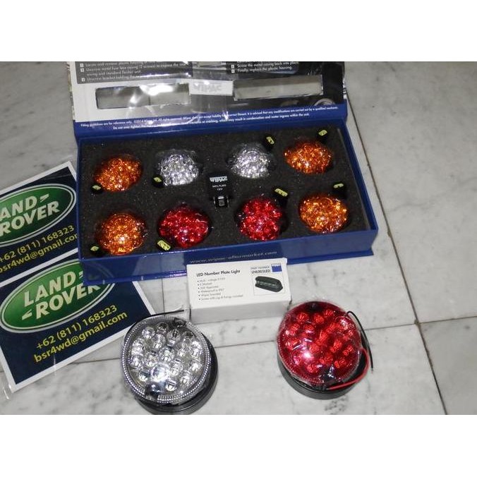 Lampu LED utk Land Rover Defender/Series (colour lens) - FULL SET