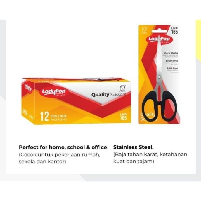 

Gunting Kertas Size Sedang Medium Tanggung 6.5" Inch 838 165 Stainless