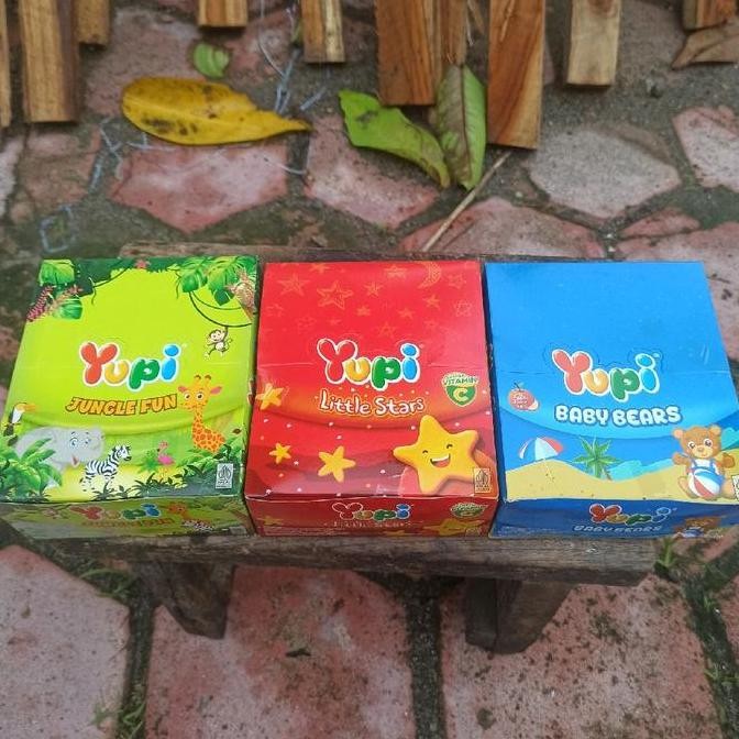 

Yupi Paket Mix 3 Box 20Pcs/Box Jungle Fun Little Stars Baby Bears/Lainnya - Makanan Ringan - Snack, Food, Candy, Permen Kids Jeli Jelly Cemilan