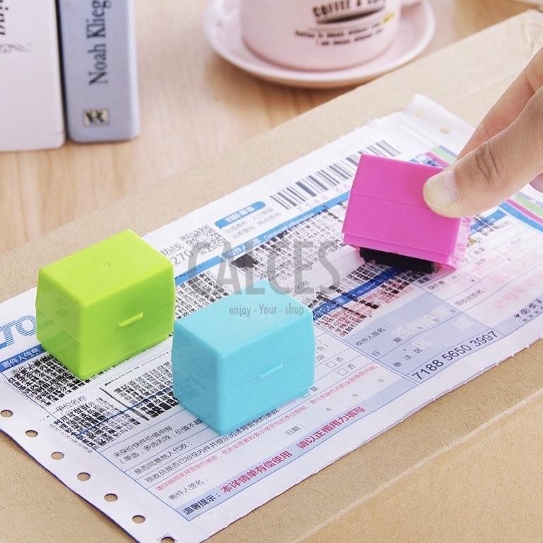 

[CALCES] Stamp Roller / Stempel Untuk Menyembunyikan Data Diri / Resi Unboxing / Confidential Kekinian