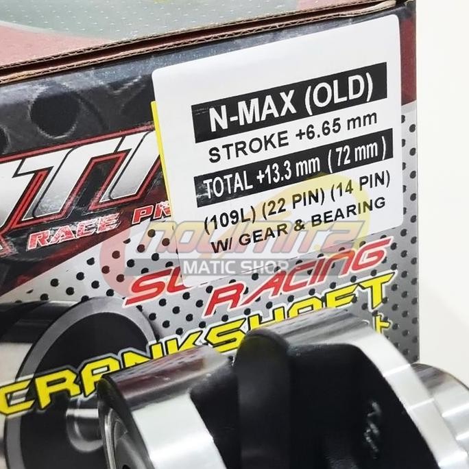 Kruk As QTT Racing Crankshaft Stroke Up Yamaha NMAX OLD