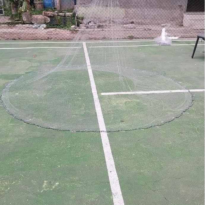 Jala ikan,  jala lempar 2 meter bahan senar siap pakai jala udang,  jala sungai,  jala kali