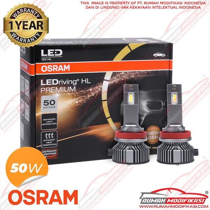OSRAM - LED HEADLHT - H8-H11-H16 - PREMIUM - 6K PUTIH - 50W